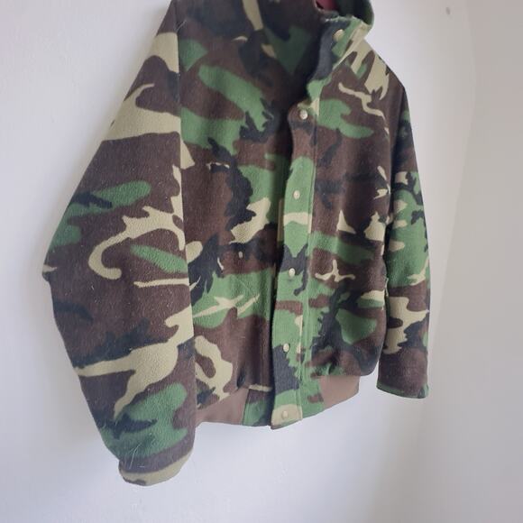 Vintage Cabela’s Camo Gore-Tex Bomber Jacket USA Unisex Med Huning Funnel Neck - Picture 3 of 10